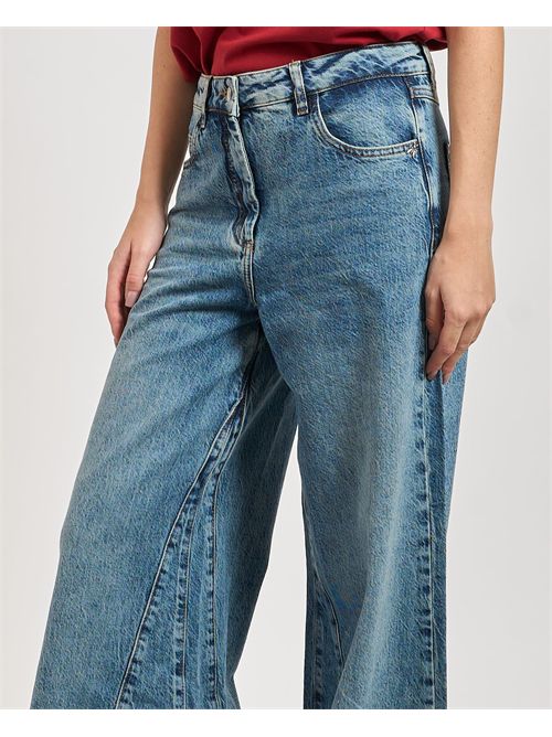 Jeans wide leg donna Patrizia Pepe a vita bassa PATRIZIA PEPE | 8P0755-D1WZBCA25